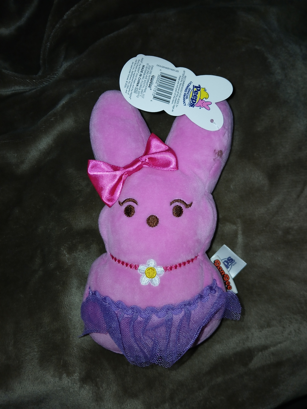 Peeps Pink Plush Bunny with Bow and Tutu - Peeps Brand